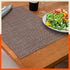 Woven PVC Table Mats / Placemats for Dining Table at Home (Cade - Set of 6)